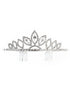 Tip Top Kids Girls Multi Color Leaf Pattern Rhinestone Wedding Pageant Tiara - SophiasStyle.com
